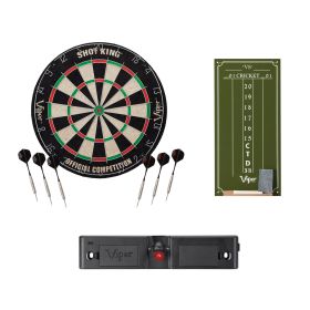 Viper Shot King Dartboard, Chalk Score, & Line Light