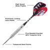 Viper Bully 80% Tungsten Steel Tip Darts