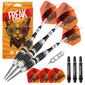 Viper The Freak Steel Tip Darts 3 Knurled Rings Barrel