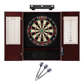 Viper League Sisal Board, Mahogany Cabinet, The Raven Steel