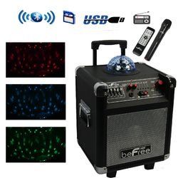 beFree Sound Projection Party Light Dome 6.5 Inch Subwoofer