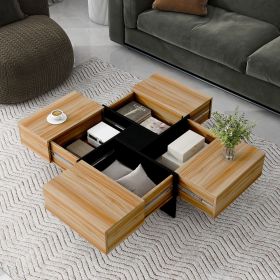ON-TREND Coffee Table, Sq. w/ Extendable Sliding Tabletop