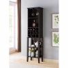 Wine Cellar, Bar Display Cabinet w/ Glass Holder, 12 Bottles