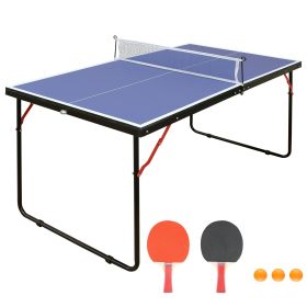 Table Tennis Table Foldable Ping Pong Set w/ accessories