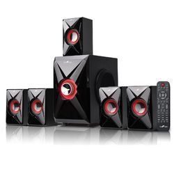 beFree Sound 5.1 Channel Surround Speaker System in Orange
