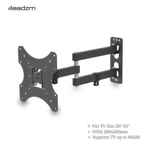 26-55" Adjustable Wall Bracket Rotatable TV Stand TMX200 w/ Spirit Level
