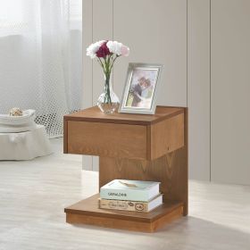 Modern Home Furniture 1pc End Table Brown Finish Wooden