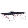 Soozier Full Size Ping Pong Table, Foldable, w/ accessories