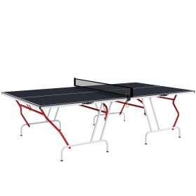 Soozier Full Size Ping Pong Table, Foldable, w/ accessories