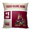 Official NHL Colorblock Personalized Pillow - Coyotes