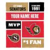 Official NHL Colorblock Silk Touch Blanket - Senators