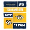 Official NHL Colorblock Silk Touch Blanket - Predators