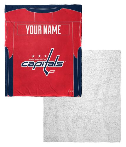 Capitals - Official NHL Jersey Silk Sherpa Blanket