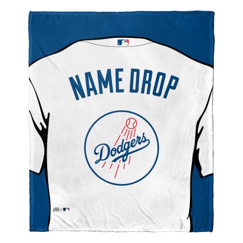 OFFICIAL MLB Jersey Silk Touch Blanket - Dodgers