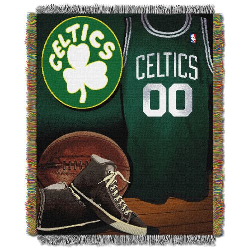 Celtics OFFICIAL NBA; Vintage Woven Tapestry Throw