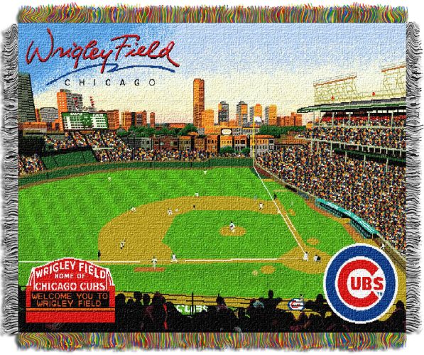 Wrigley Field OFFICIAL MLB; Stadium Tapestry Throw