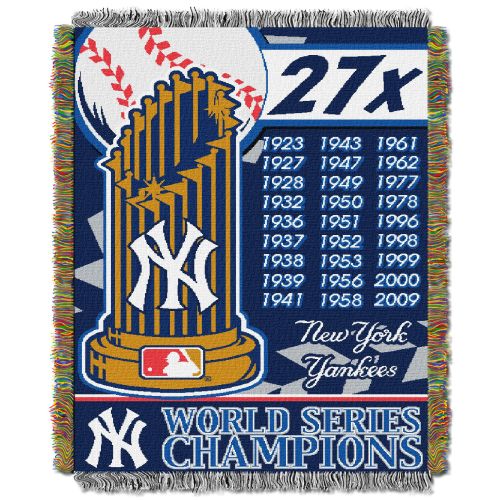 Yankees CS OFFICIAL MLB; Commemorative Tapestry Throw
