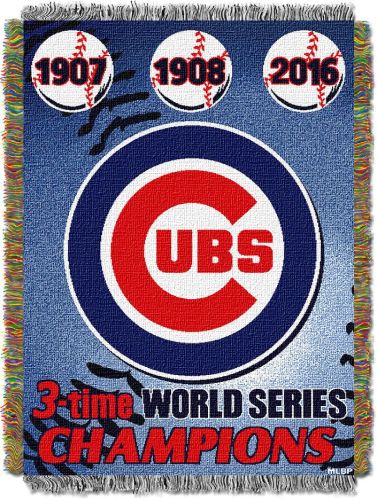 Cubs CS OFFICIAL MLB; Woven Tapestry Throw