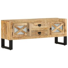 TV Stand 43.3"x11.8"x17.7" Rough Mango Wood