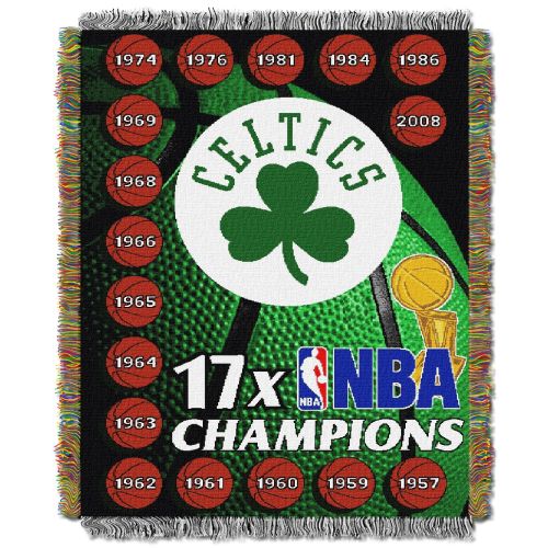Celtics CS OFFICIAL NBA; Woven Tapestry Throw