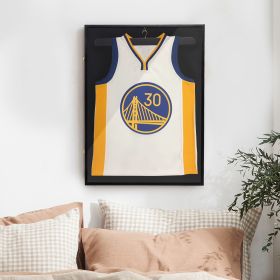 Jersey Frame Display Case w/ Lengthened Hanger, Black