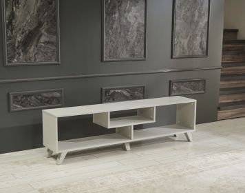 FurnisHome Store Parma Mid Century Tv Stand 67 inch, Grey