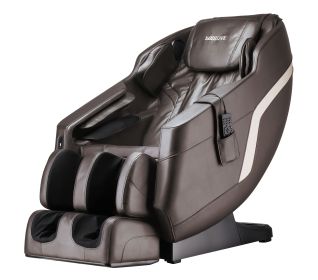 Massage Chairs SL Track Full Body Recliner w/ Foot, Brown