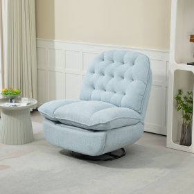 360Â° Swivel Adjustable Chair Glider Reclining Sofa - Blue