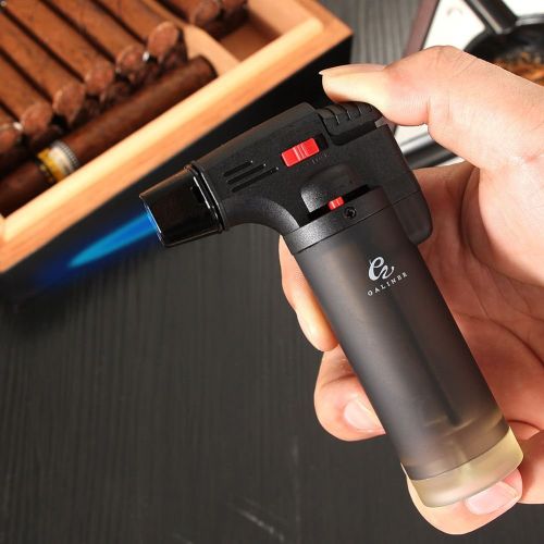 1 PC Gas Torch Cigar Lighter Single Jet Smoking Plastic Gun