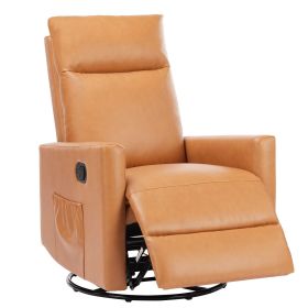 Manual Recliner Chair Winback Single Sofa, brown