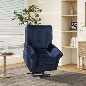 Irwin 36" Power Lift Recliner Chair, Dusk Navy Blue Chenille