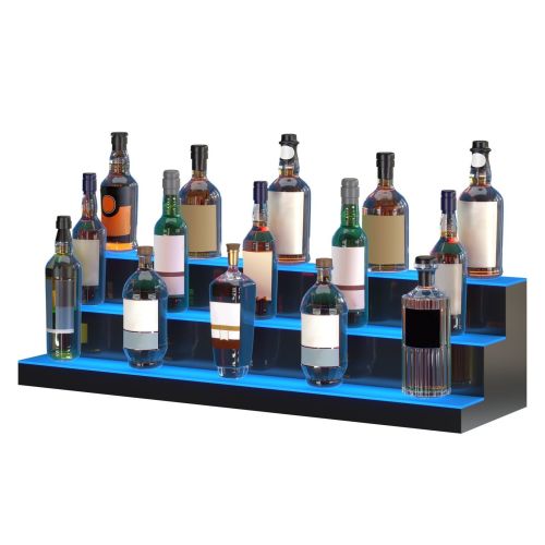 VEVOR LED Lighted Liquor Bottle Display, 3 Tiers 40 Inches