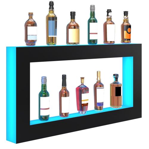 VEVOR LED Lighted Liquor Bottle Display 48" Square