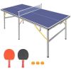 6ft Mid-Size Foldable & Portable Ping Pong table w/ accessories