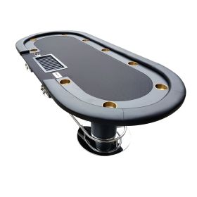 INO Design 96" Elite Oval Dark Knight Black Waterproof Felt