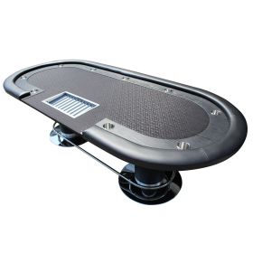 INO Design 96Inch Speed Cloth Surface Racetrack Poker Table