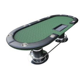 INO Design 96 inch  Poker Table Stainless Steel Pedestal Base