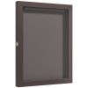 28" x 35" UV-Resistant Sports Jersey Frame Display, Brown