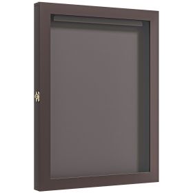 28" x 35" UV-Resistant Sports Jersey Frame Display, Brown