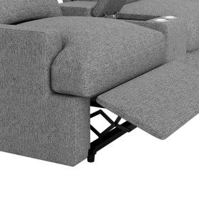 104'' Power Recliner Corner Sofa Home Theater Sectionals