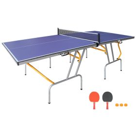 8ft Mid-Size Foldable & Portable Ping Pong Table w/ accessories