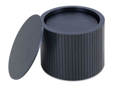 Nested table set 2 pieces, MDF, black