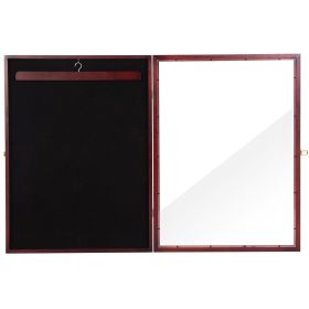 Jersey Frame Display Case w/ Lengthened Hanger, Brown