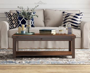 Bridgevine Home Sausalito Coffee Table, Whiskey Finish