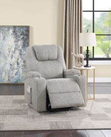ACME Evander Recliner w/ Lift, Light Gray Chenille LV02180