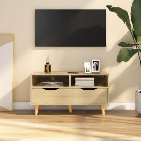 TV Stand Sonoma Oak 35.4"x15.7"x19.1" Engineered Wood