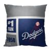 OFFICIAL MLB Colorblock Personalized Pillow - L. A. Dodgers