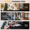 Soozier Full Size Ping Pong Table, Foldable, w/ accessories