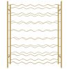 Wine Rack for 48 Bottles Gold Metal