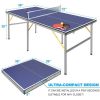 6ft Mid-Size Foldable & Portable Ping Pong table w/ accessories